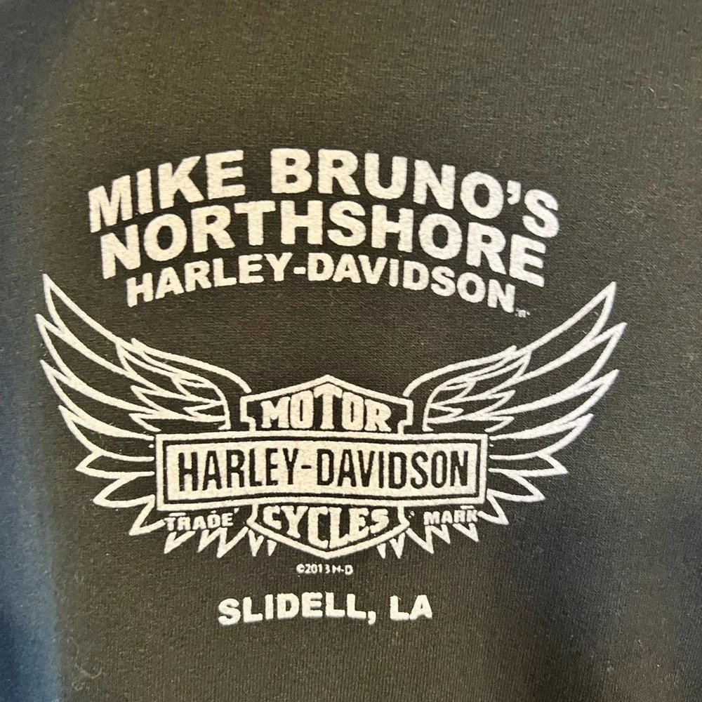 Harley Davidson Angel Wings Ladies Hoodie - Picture 3 of 4